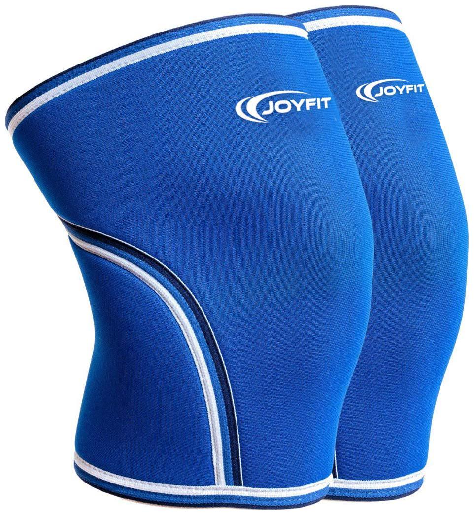 

JoyFit - Knee Sleeves Pair for Weightlifting Powerlifting Gym Workout Squats 8mm for Men and Women (Blue)