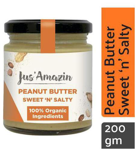 

Jus Amazin Organic Peanut Butter - Creamy Sweet N Salty 200 g