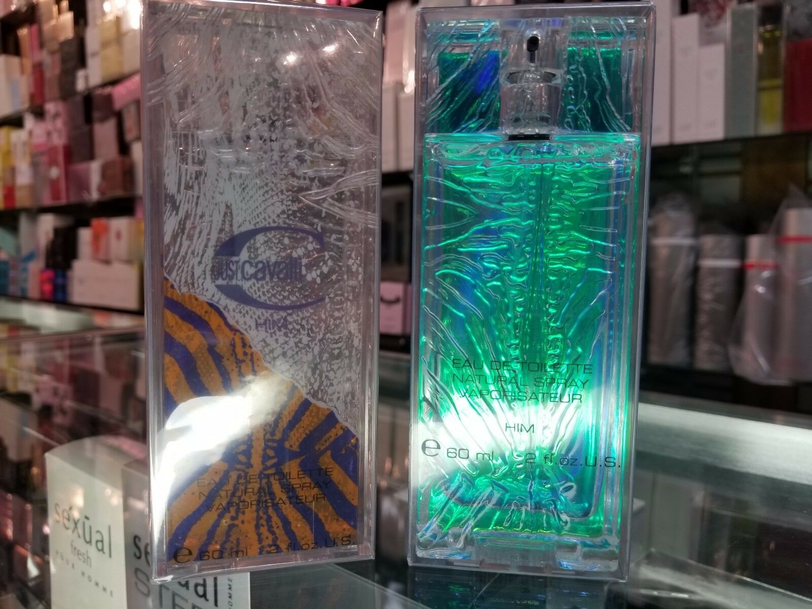 

Just Cavali BLUE by Roberto Cavalli EDT Spray Men 2 oz 60 ml NEW IN SEALED BOX