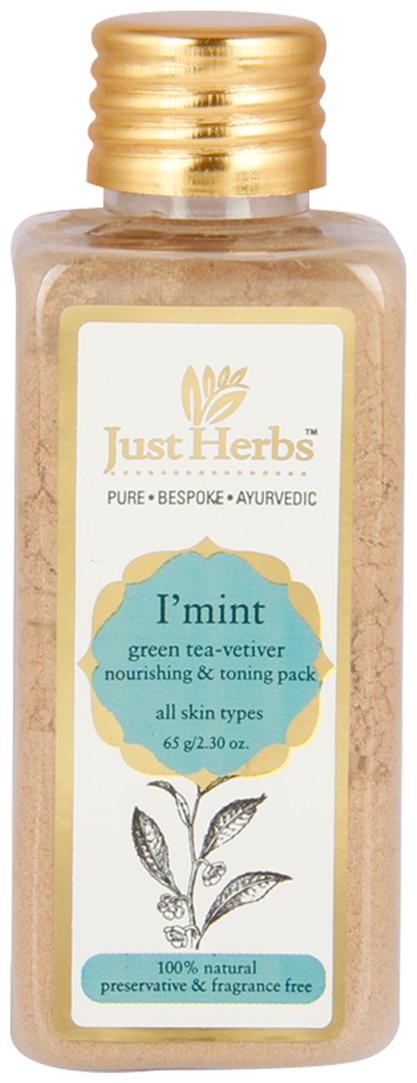 

Just Herbs Mint Green Tea-Vetiver Nourishing and Toning Pack 65 g