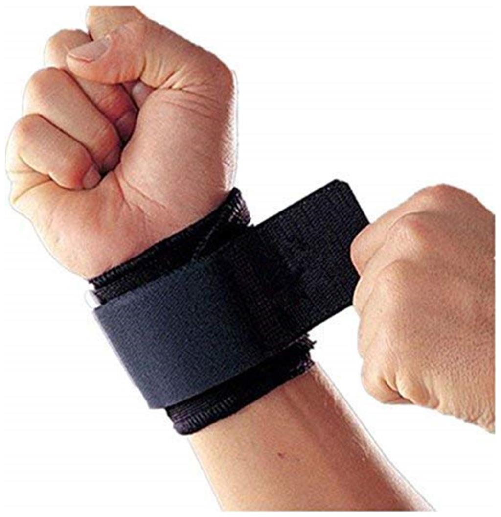 

Just rider GYM WRIST BAND Wrist Support (Free Size Black) 1pc