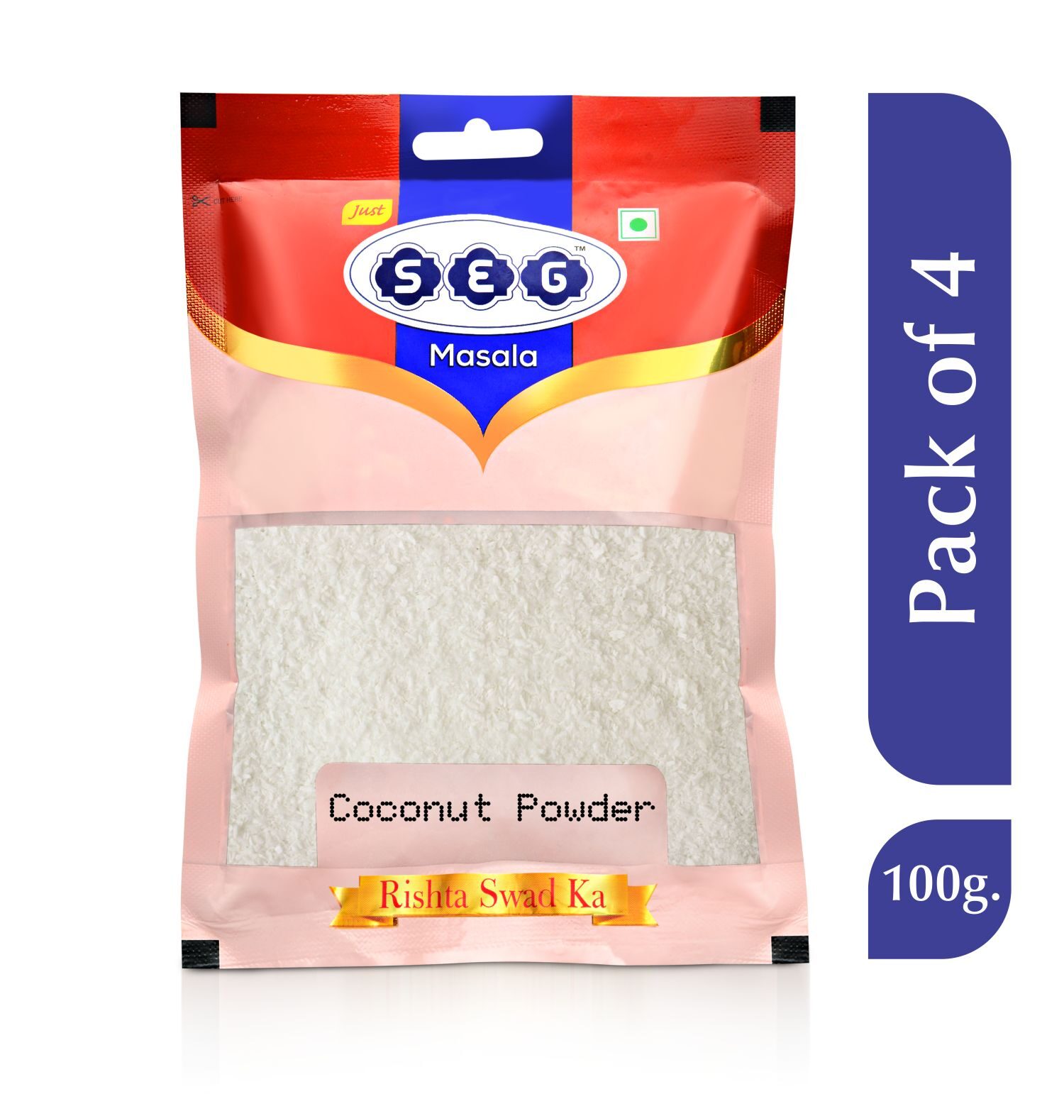 

Just Seg Coconut Powder 100g(Pack Of 4)