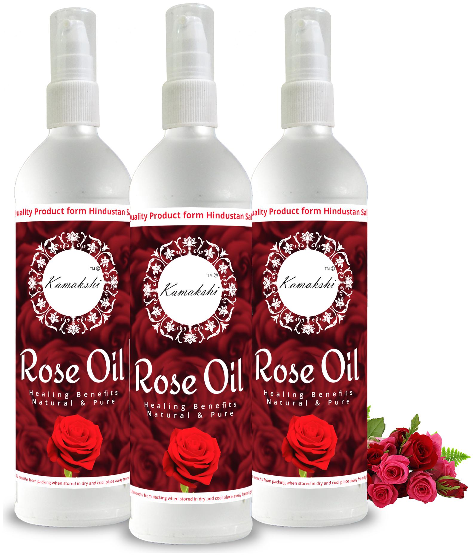 

Kamakshi Rose Oil Natural And Pure 100 ml (Pack of 3)