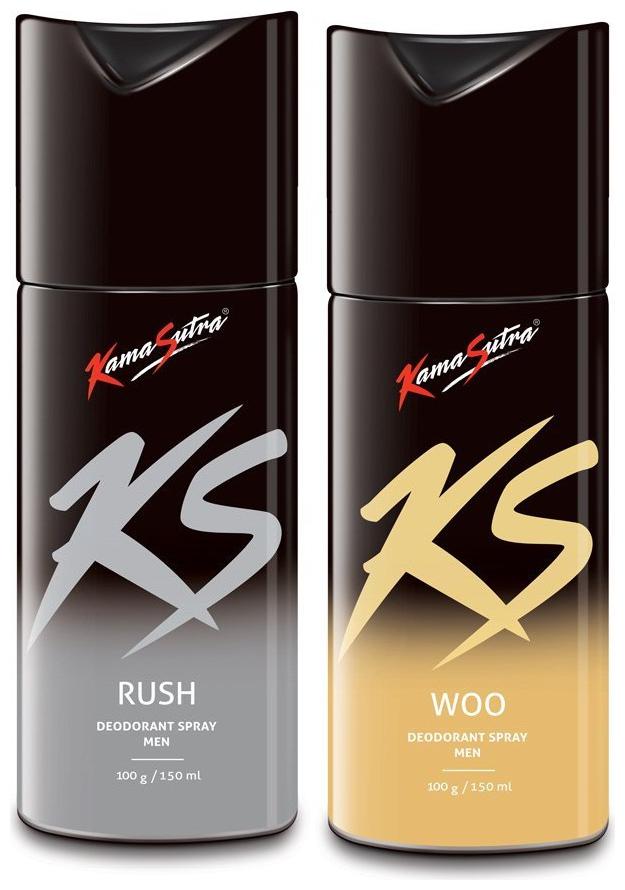 

Kamasutra Rush Woo Deo Sprays - 150 ml Each (Pack of 2)