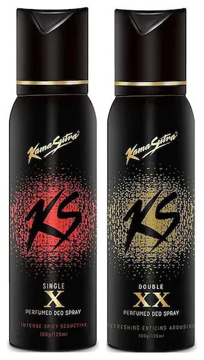 

Kamasutra Single X Double XX Perfumed Deo Sprays - (Pack of 2)(120 ml Each)