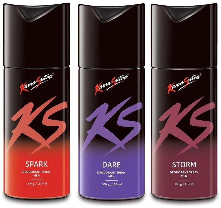

Kamasutra Spark Dare Storm Deo Sprays - 150 ml Each