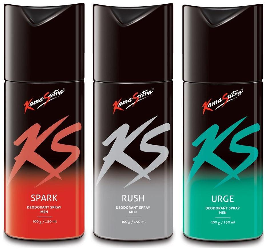 

Kamasutra Spark Rush Urge Deo Sprays - 150 ml Each