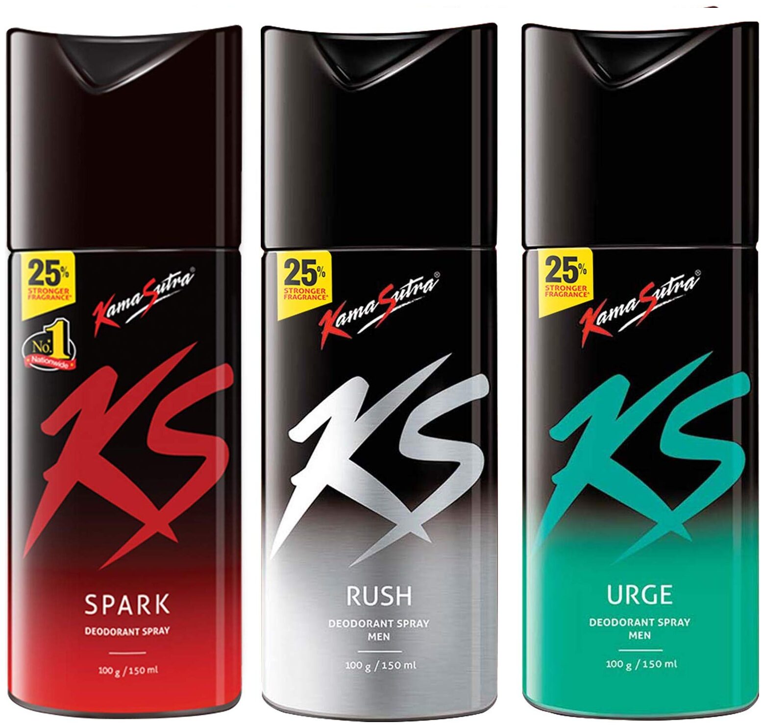 

Kamasutra Spark Rush Urge Deo Sprays - 120 ml Each