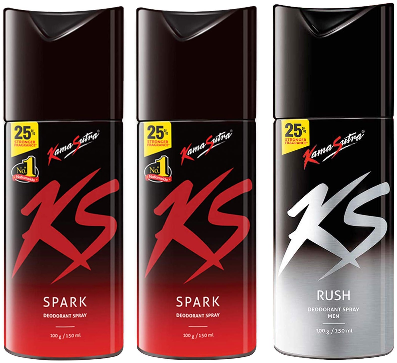 

Kamasutra Spark Spark Rush Deo Sprays - 150 ml Each