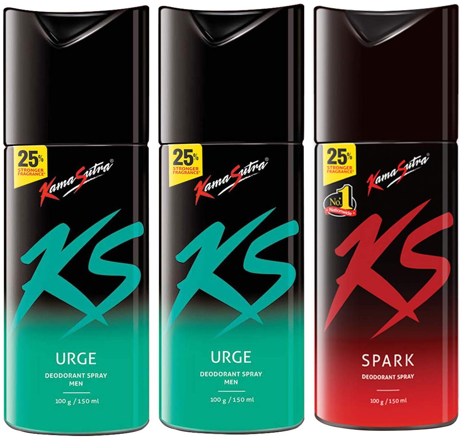 

Kamasutra Urge Urge Spark Deo Sprays - 150 ml Each