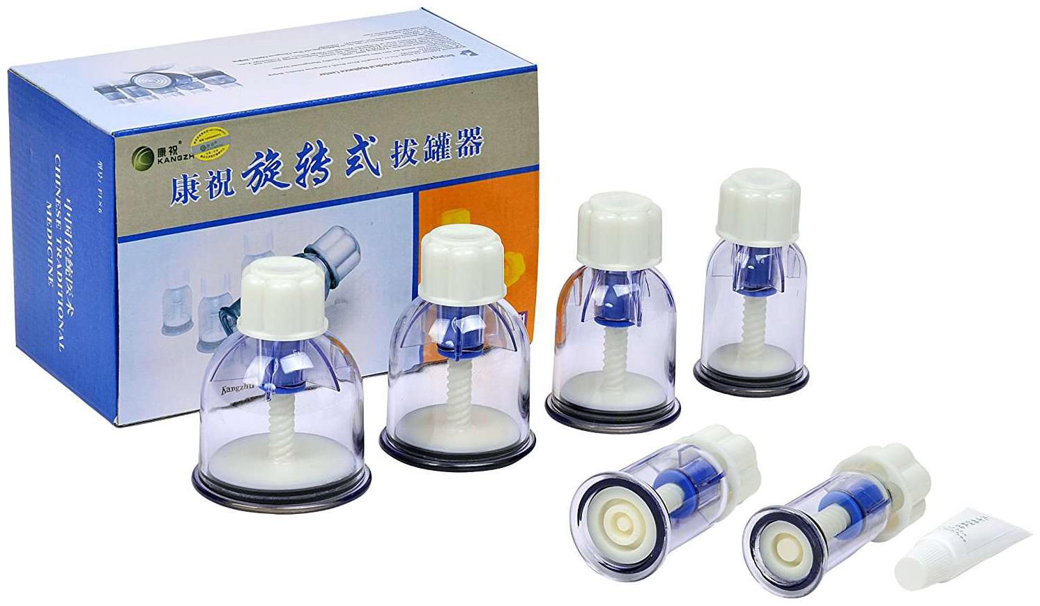 

Kangzhu 6-Cup Chinese Rotary Cupping Therapy Set