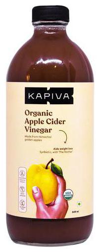 

Kapiva Ayurveda Organic Apple Cider Vinegar With The Mother 500 ml