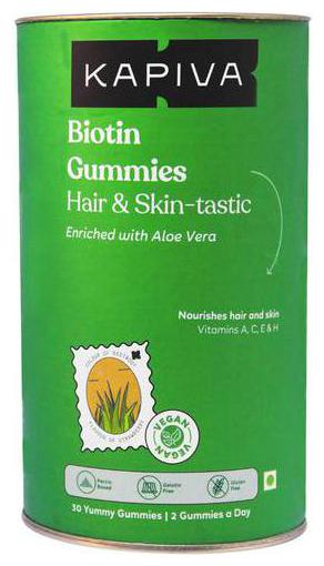 

Kapiva Ayurveda Biotin Gummies - Enriched With Aloe Vera 30 pcs