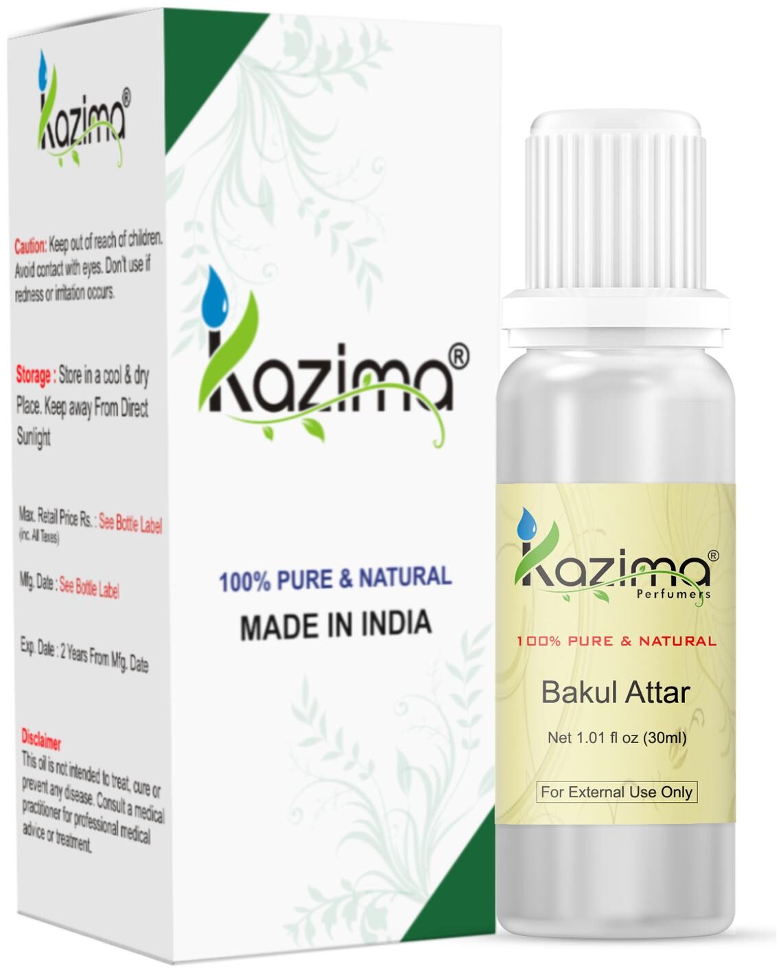 

KAZIMA Bakul Attar Perfume 30ml