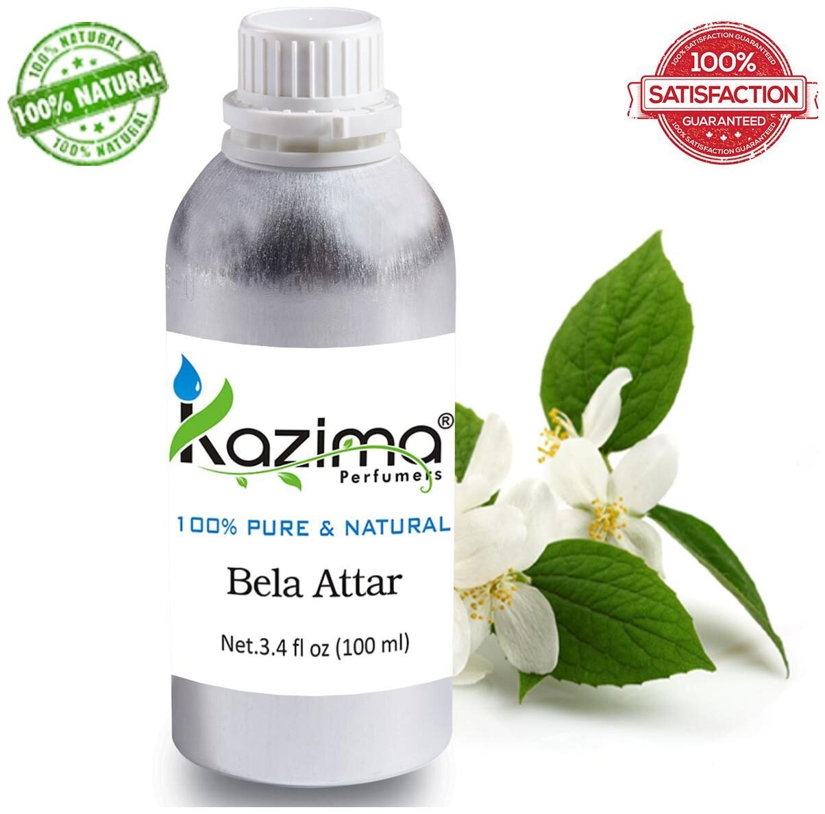

KAZIMA Bela Attar Perfume For Unisex (100 ml) - Pure Natural Undiluted (Non-Alcoholic)