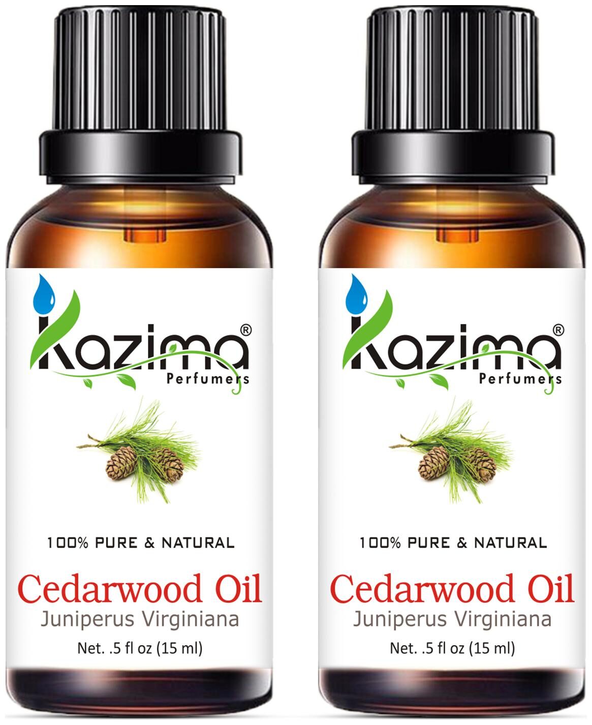 

Kazima Cedarwood Essential Oil 15ml With Dropper Pure Natural (Pack Of 2)