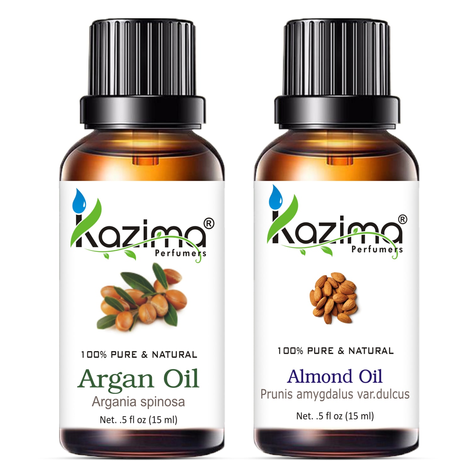 

Kazima Combo Of Argan Oil And Almond Oil For Hair Growth Skin Care (Each 15ml )