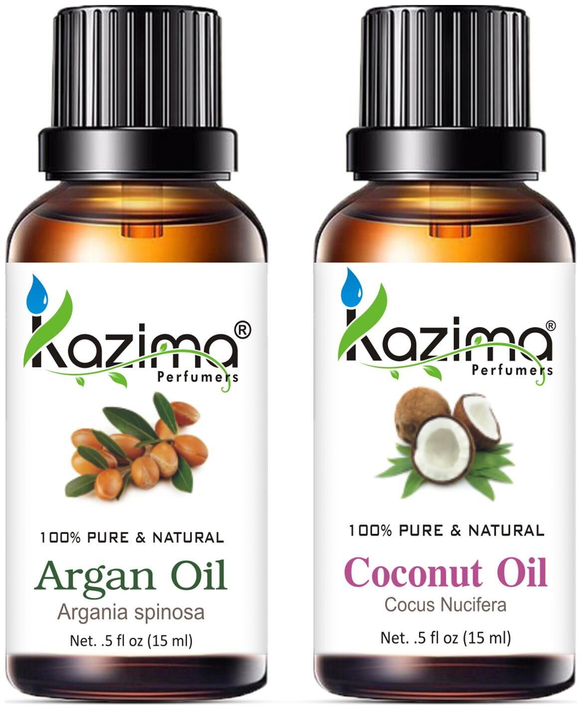 

Kazima Combo Of Argan Oil And Coconut Oil For Hair Growth Skin Care (Each 15ml )