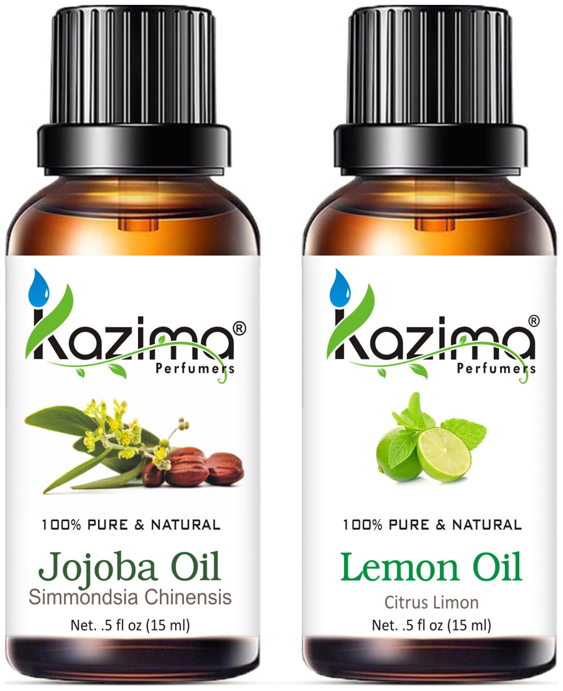 

Kazima Combo Of Jojoba Oil And Lemon Oil For Hair Growth Skin Care (Each 15ml )