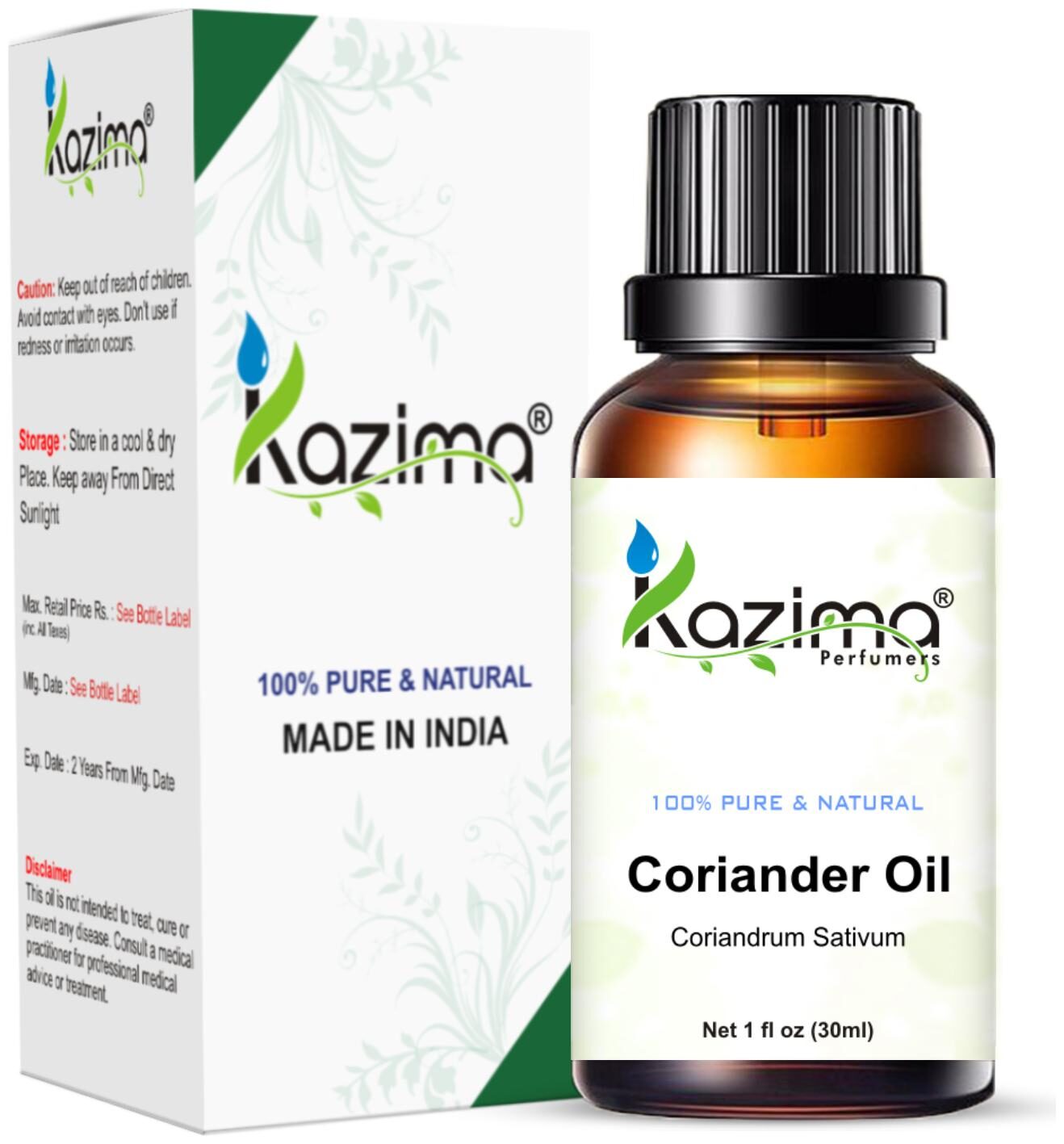 

KAZIMA Coriander Essential Oil (30ml)