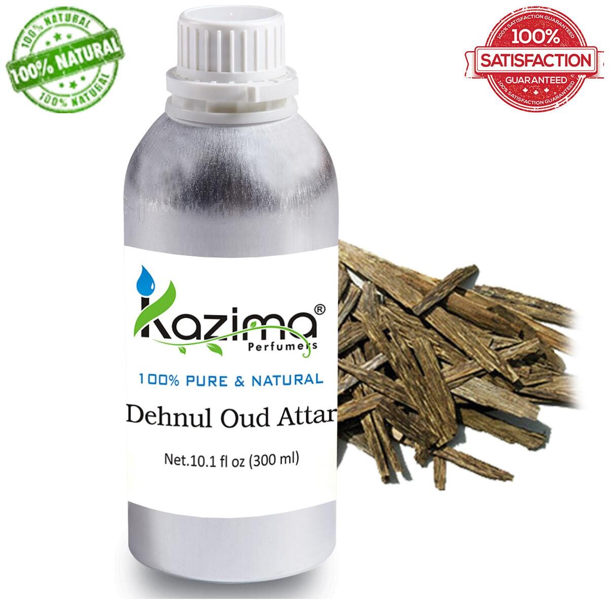 

KAZIMA Dehnul Oud Attar Perfume For Unisex (300 ml) - Pure Natural Undiluted (Non-Alcoholic)