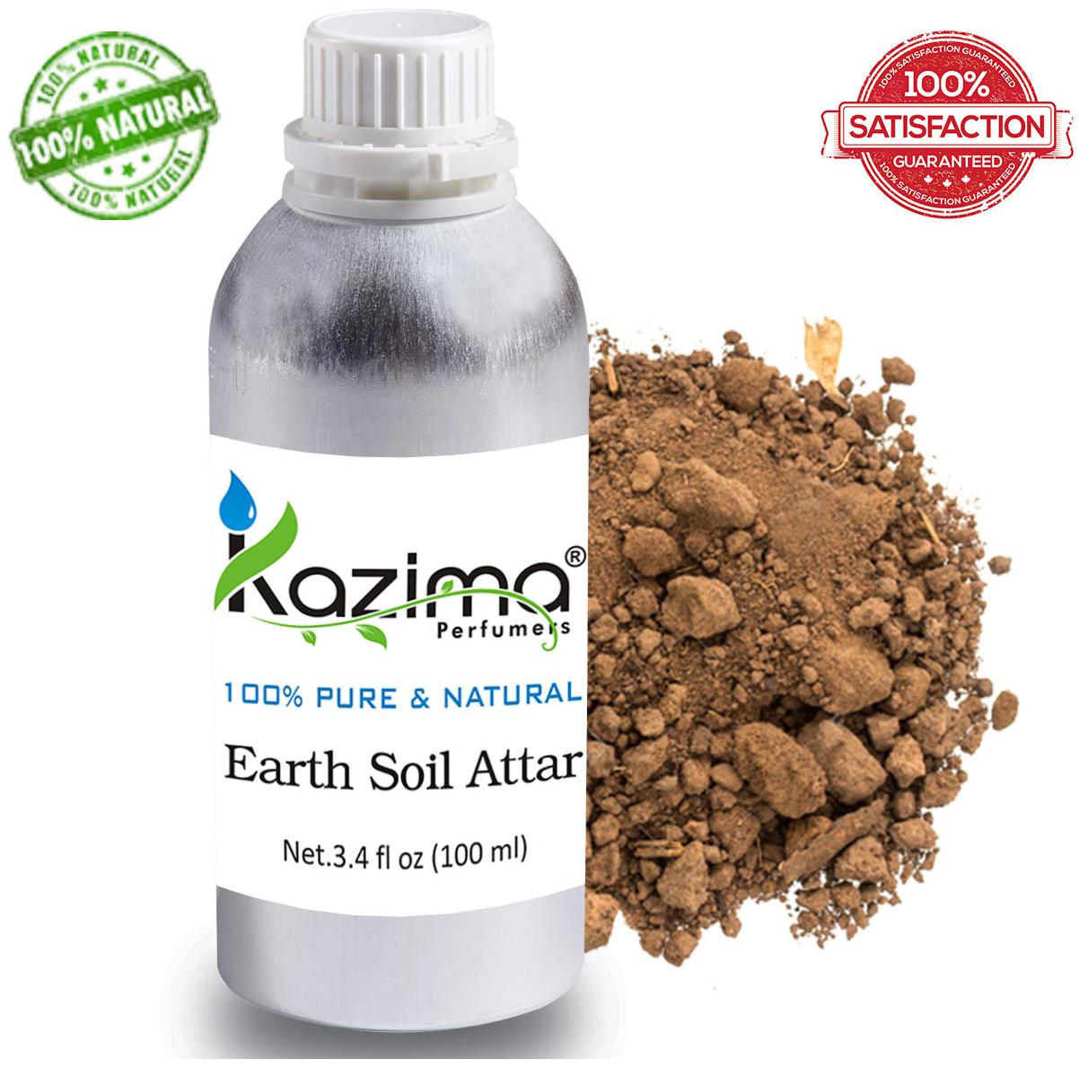 

KAZIMA Earth Soil Attar Perfume For Unisex (100 ml) - Pure Natural Undiluted