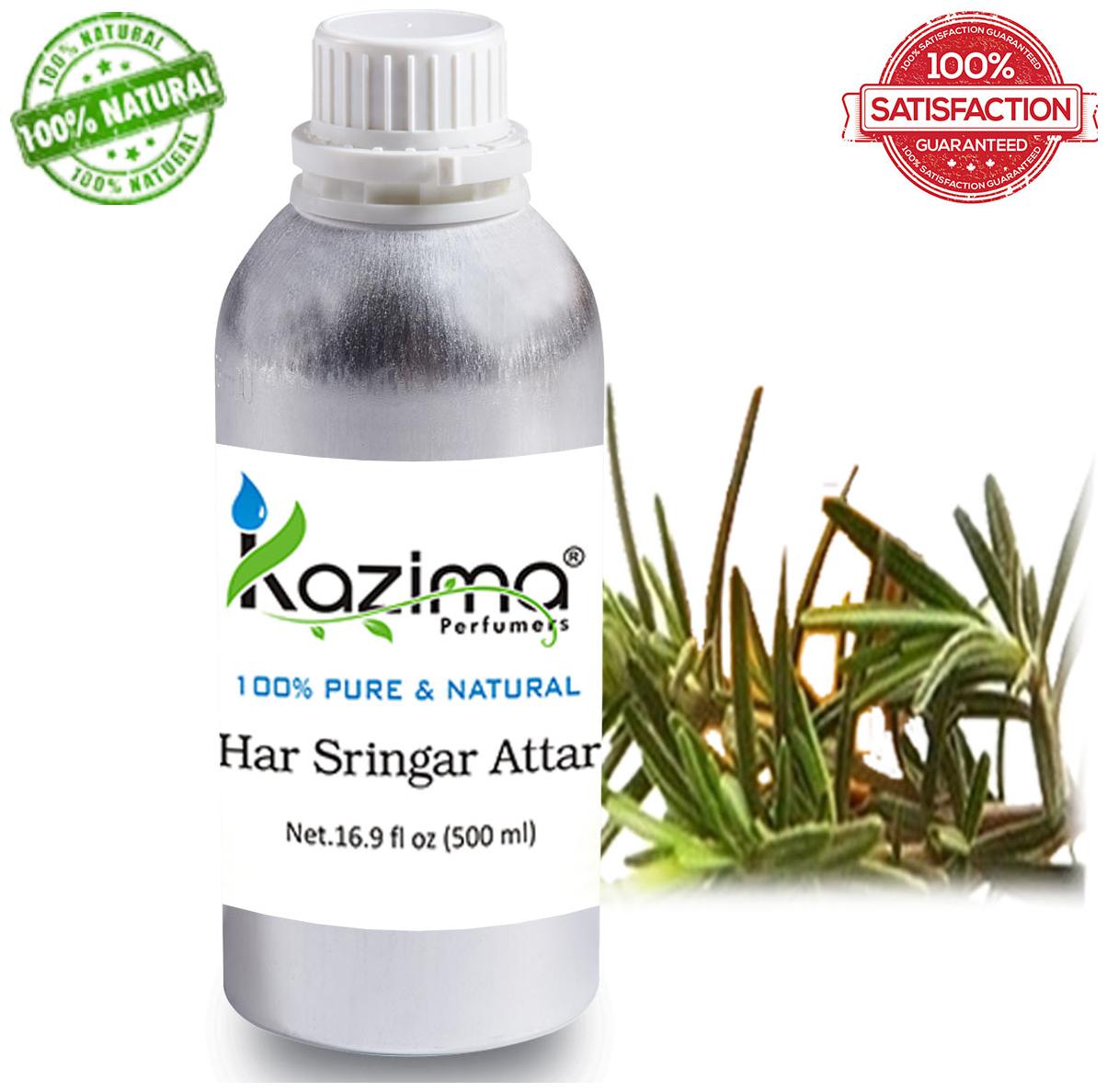 

KAZIMA Har Sringar Attar Perfume For Unisex (500 ml) - Pure Natural Undiluted (Non-Alcoholic)