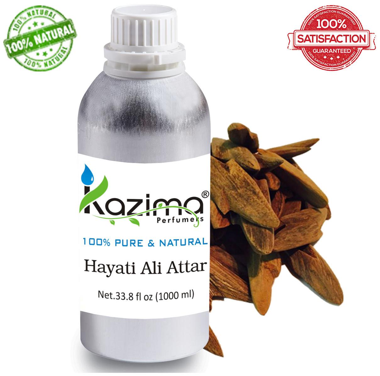 

KAZIMA Hayati Ali Attar Perfume For Unisex (1 L) - Pure Natural Undiluted