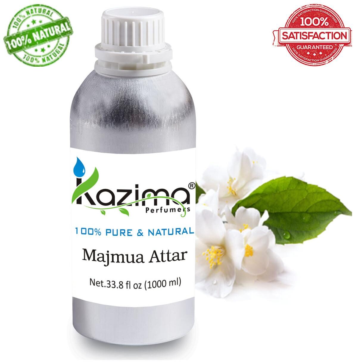 

KAZIMA Majmua Attar Perfume For Unisex (1 L) - Pure Natural Undiluted (Non-Alcoholic)