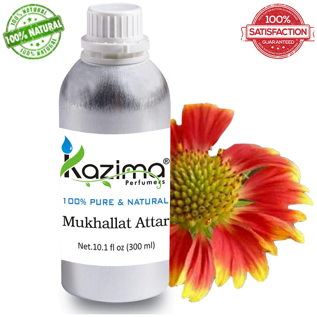 

KAZIMA Mukhallat Attar Perfume For Unisex (300 ml) - Pure Natural Undiluted