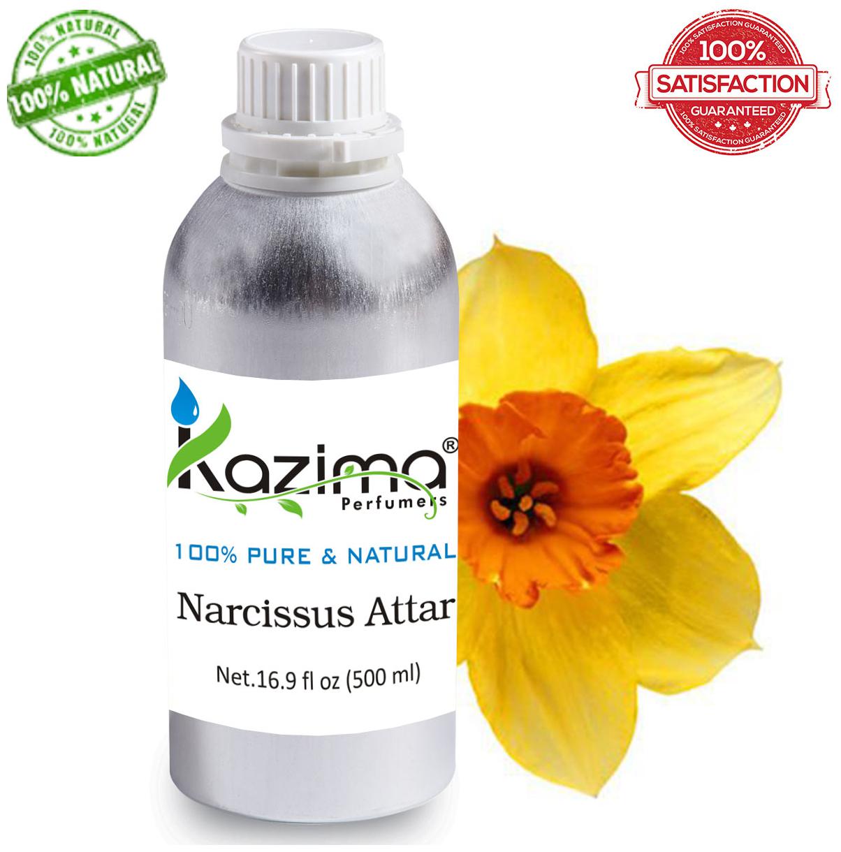 

KAZIMA Narcissus Attar Perfume (500 ml) - Pure Natural Undiluted