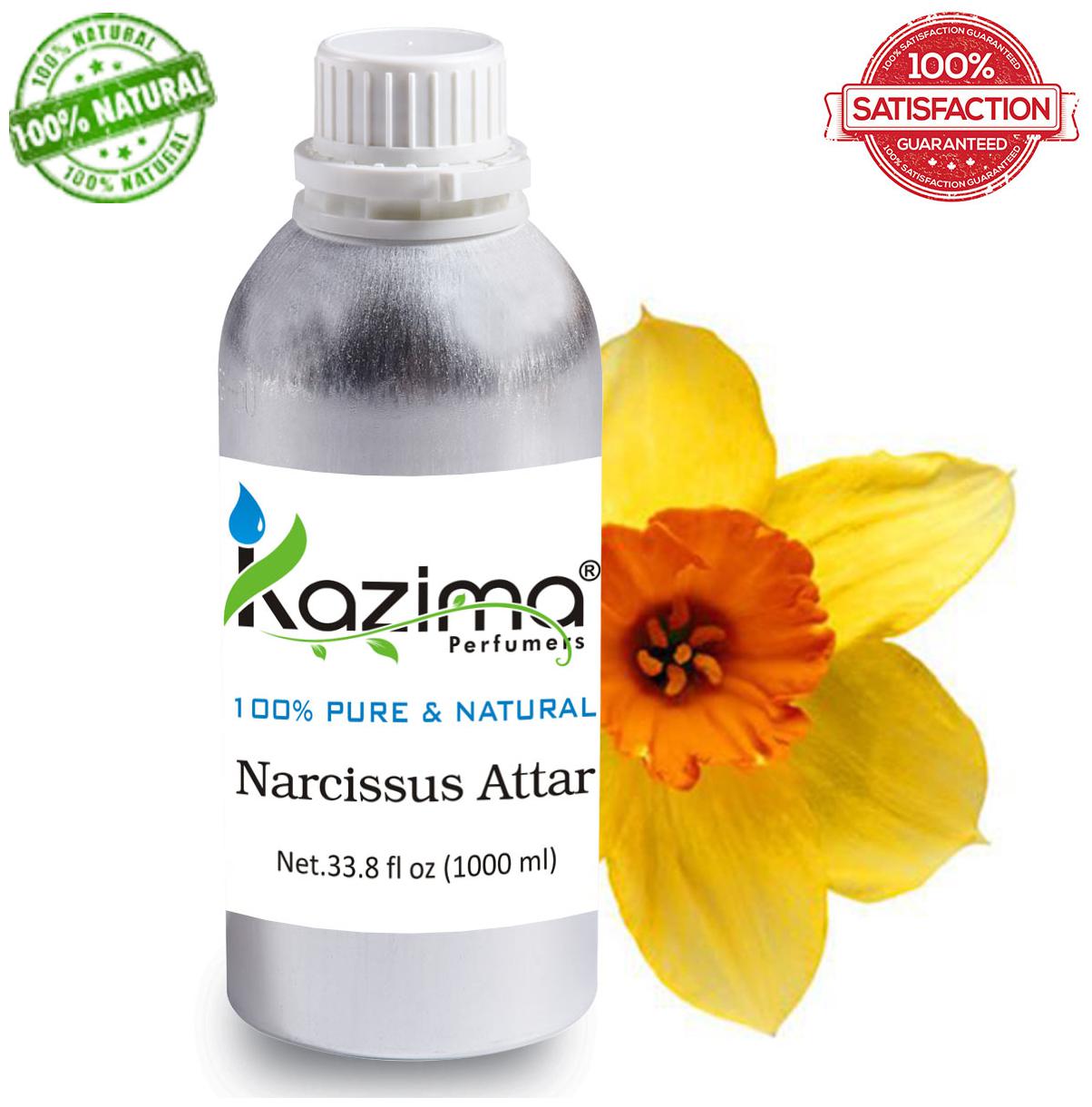 

KAZIMA Narcissus Attar Perfume (1 L) - Pure Natural Undiluted