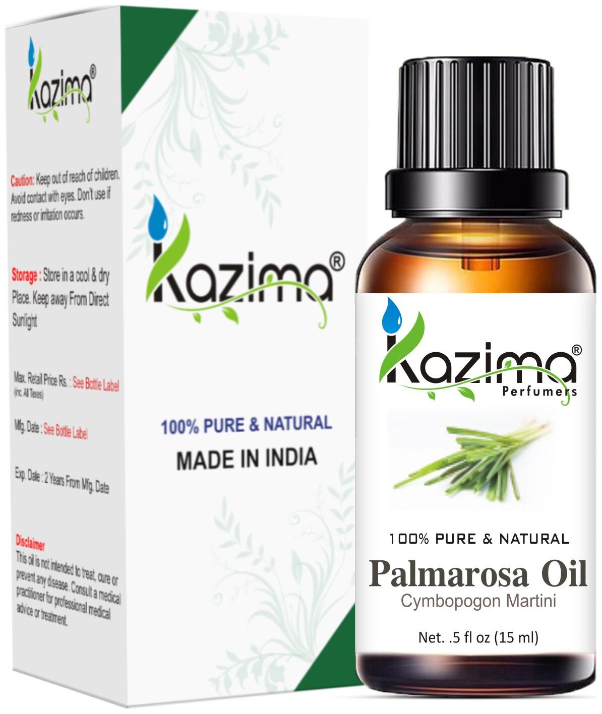 

KAZIMA Palmarosa Essential Oil (15 ml)