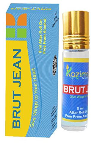 

KAZIMA Pure Natural Brut Jean Apparel Concentrated Attar Perfume (Rollon free From Alcohol)-8ml