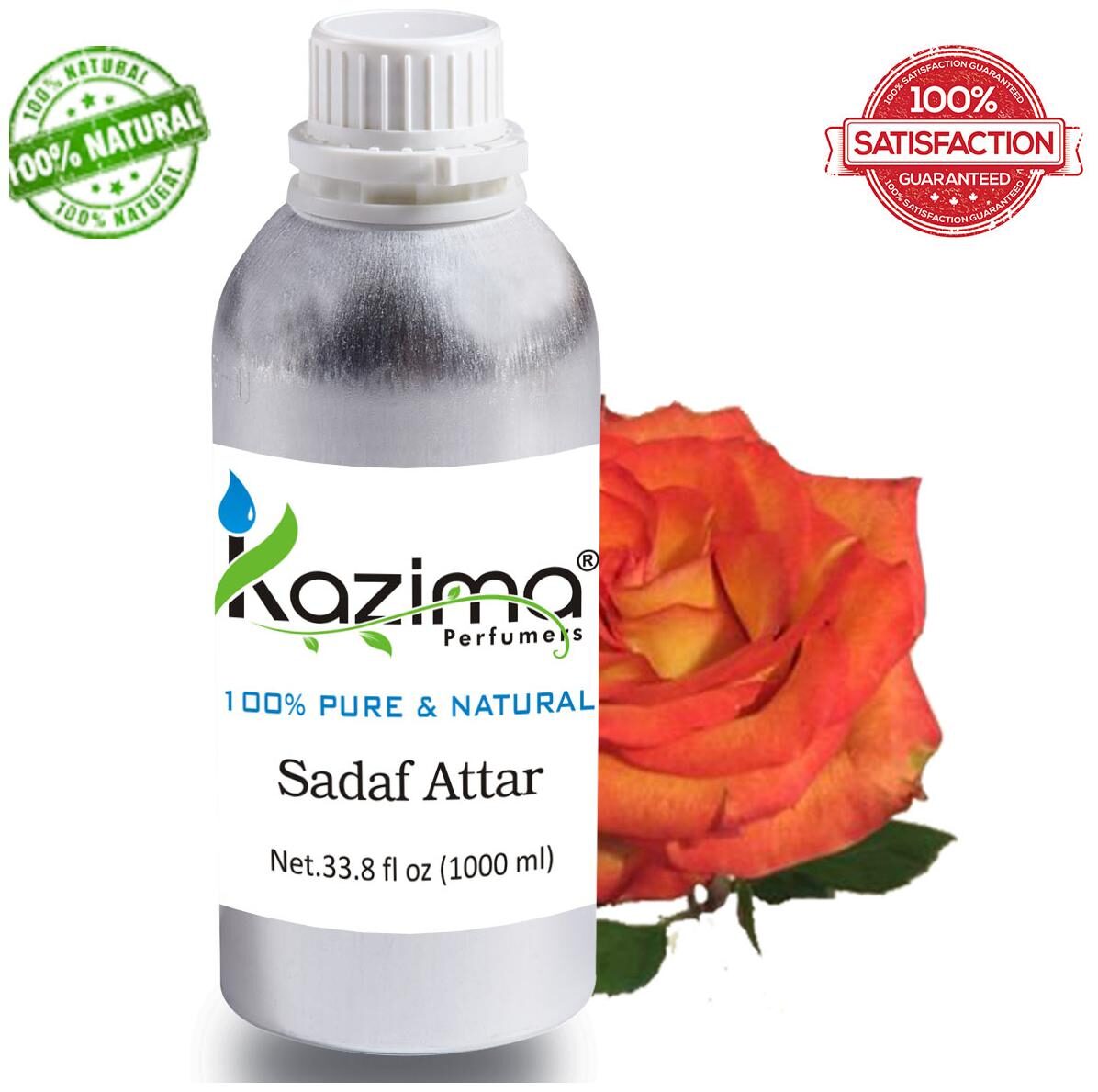 

KAZIMA Sadaf Attar Perfume For Unisex (1 L) - Pure Natural Undiluted