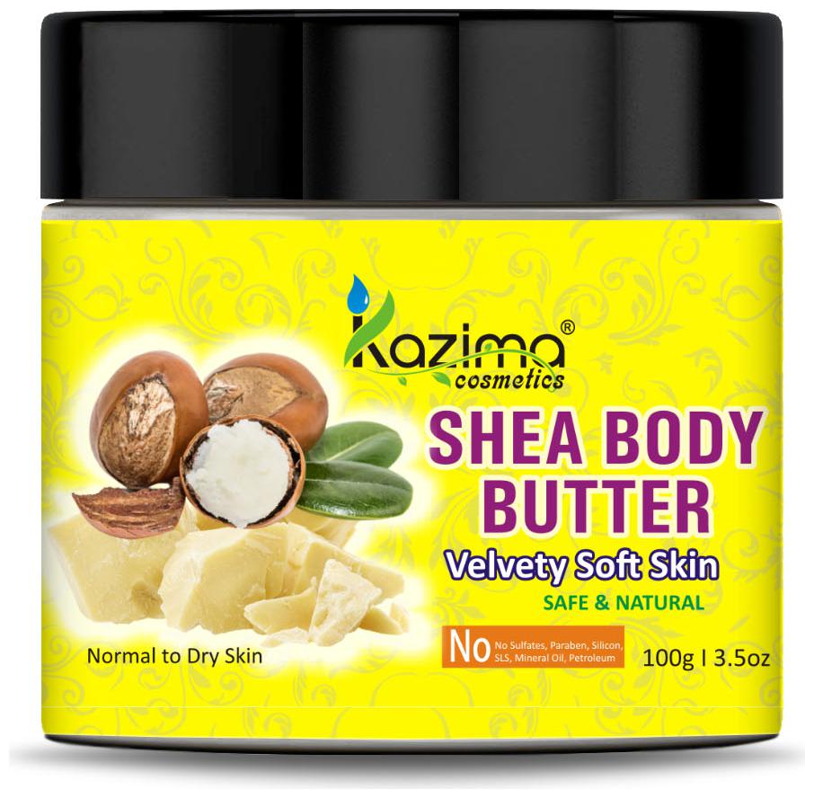 

KAZIMA Shea Body Butter for Deep Moisturizing Dry Skin No Paraben No Silicon (100 g)