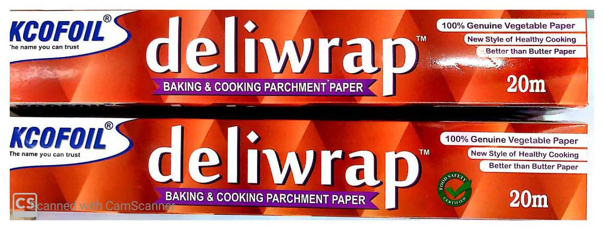 

Kcofoil Deliwrap Baking and Cooking Parchment Paper 20m(Pack of 2)