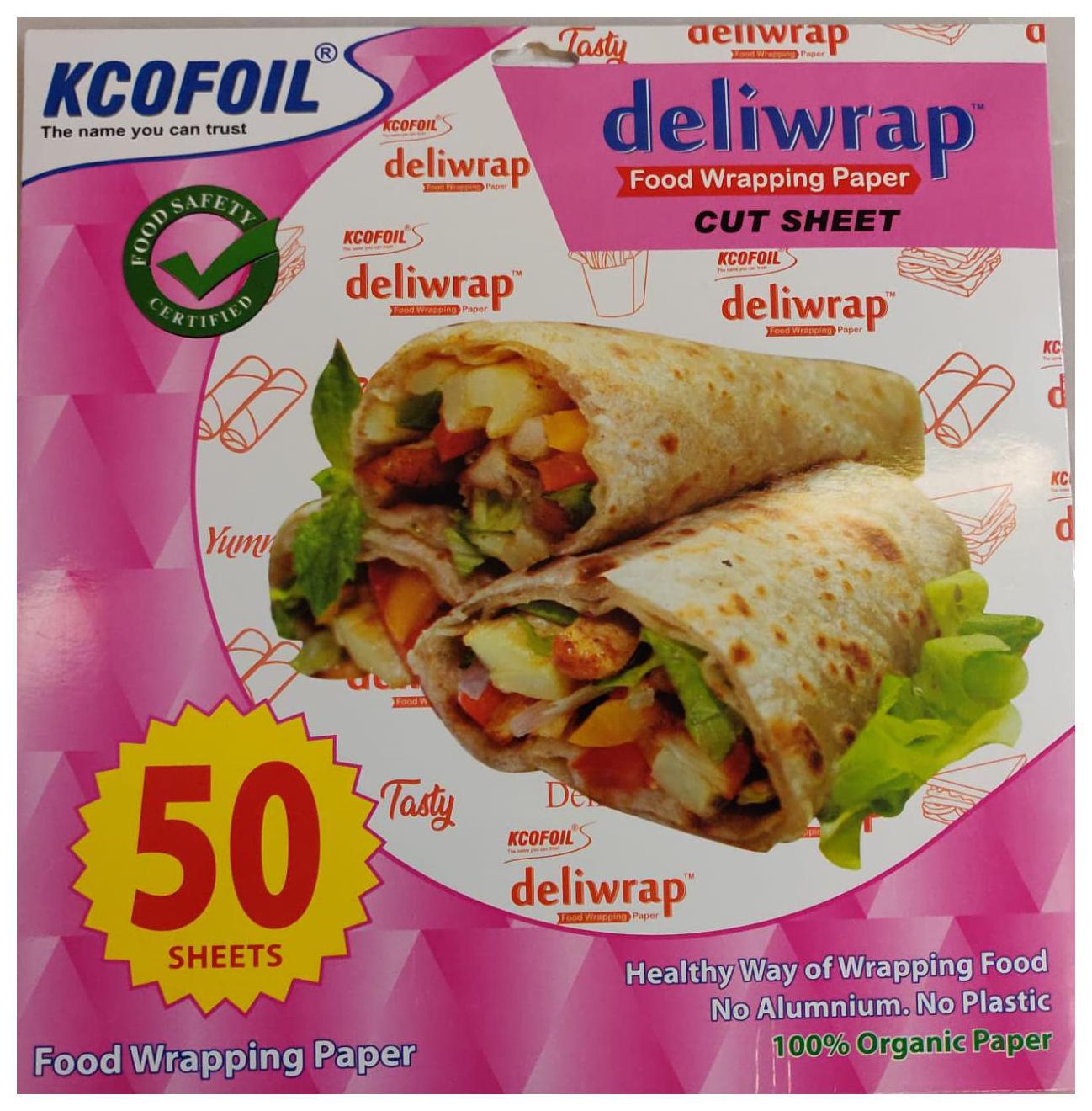 

Kcofoil Premium Quality Food Wrapping Paper Sheets 50 Sheet (Pack Of 1)