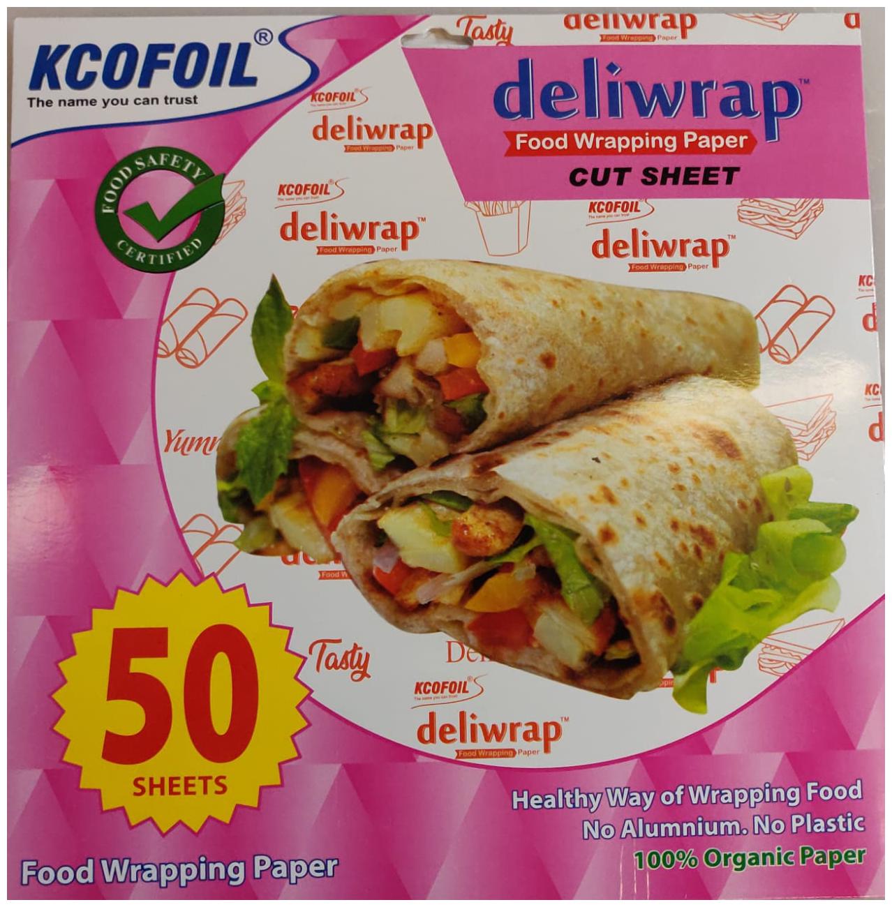 

Kcofoil Premium Quality Food Wrapping Paper Sheets 50 Sheet (Pack Of 1)