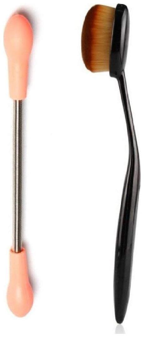 Kelley Make Up Foundation Powder Concealer Oval Blending Brush And Hair Epicare Stick Remover Threading Epilator Spring It Set of 2 by Out Of Box