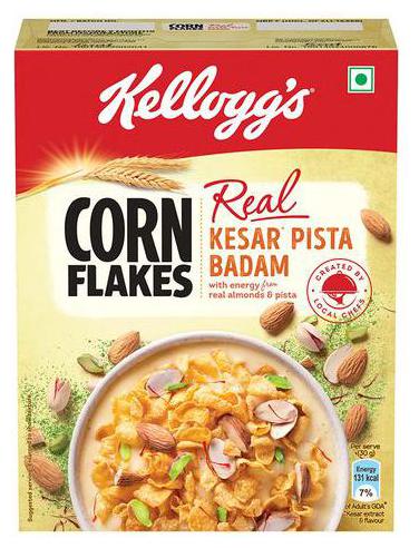 

Kellogg s Cornflakes - Real Kesar Pista Badaam 120 g