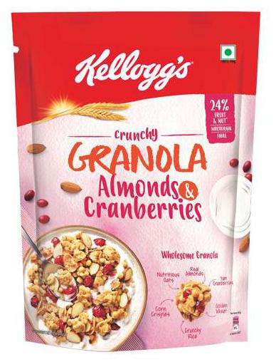 

Kellogg s Crunchy Granola Almonds and Cranberries 150 g