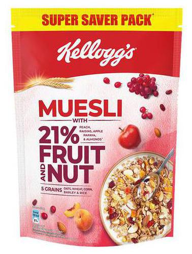 

Kellogg S Muesli - With 21 Fruit Nut 750g