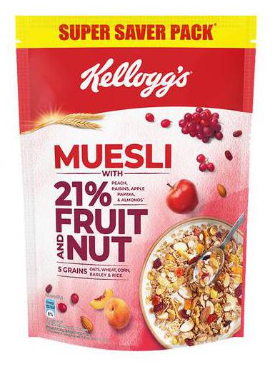 

Kellogg S Muesli - With 21 Fruit Nut 750g