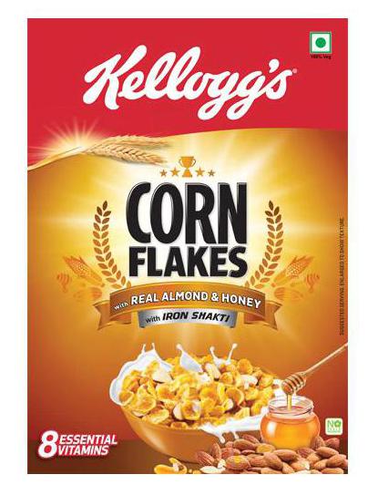 

Kelloggs Corn Flakes Almond Honey 300 g