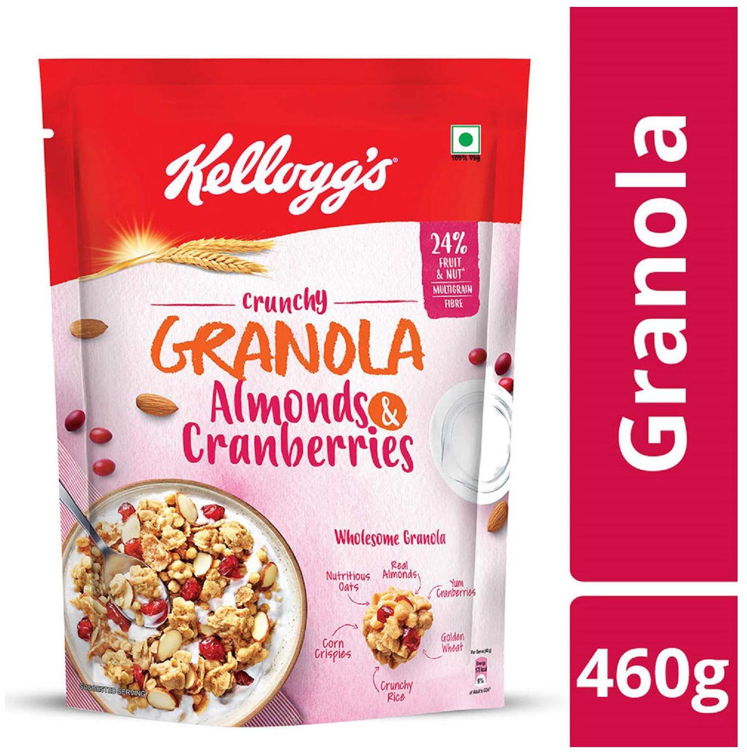 

Kelloggs Crunchy Granola Almonds and Cranberries 460 g