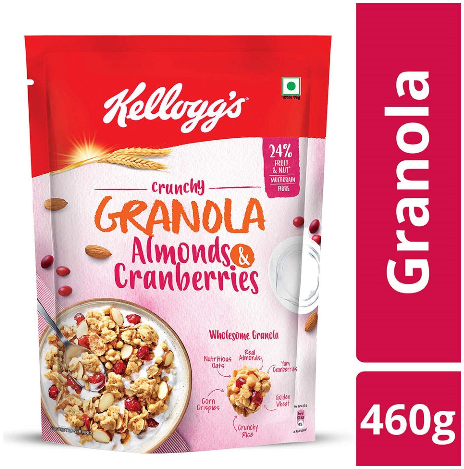

Kelloggs Crunchy Granola Almonds and Cranberries 460 g