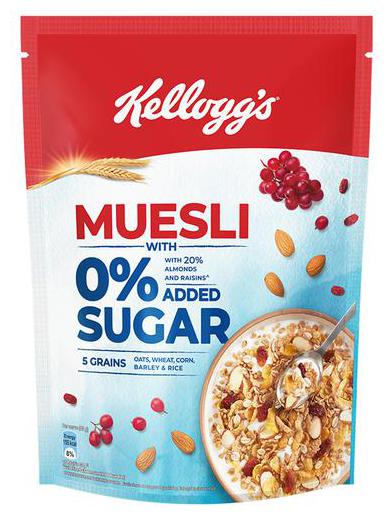 

Kelloggs Muesli - With 0 Added Sugar 500 g