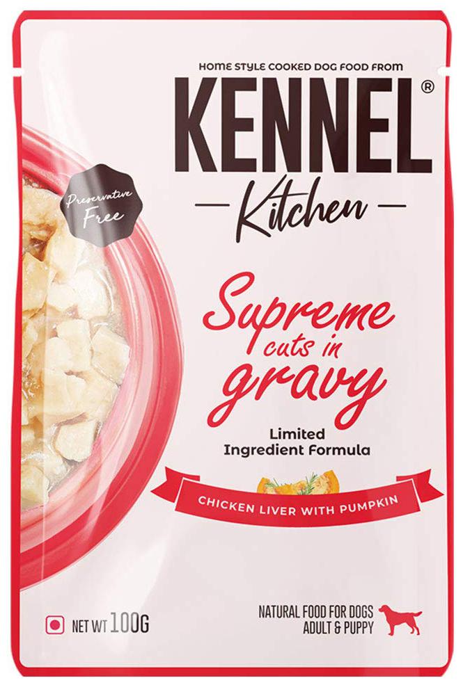 

Kennel Kitchen Supreme Cuts in Gravy Chicken Liver Recipe with Pumpkin (12 X 100 g)