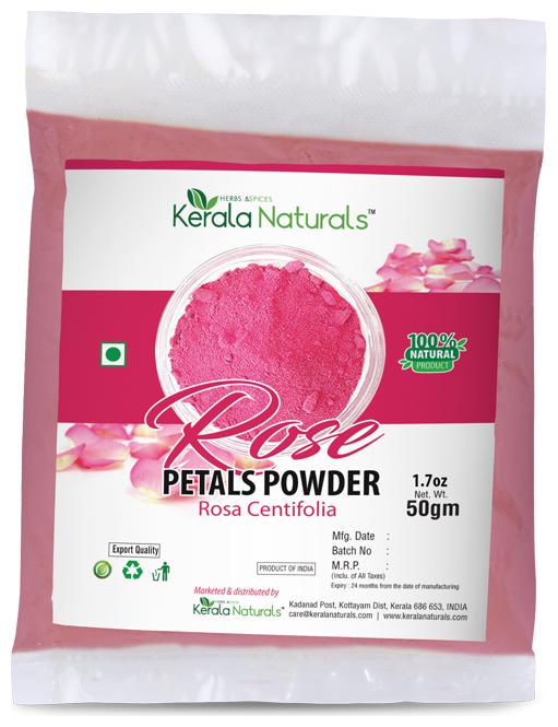 

Kerala Naturals Rose Petals Powder 50 g Pack of 3